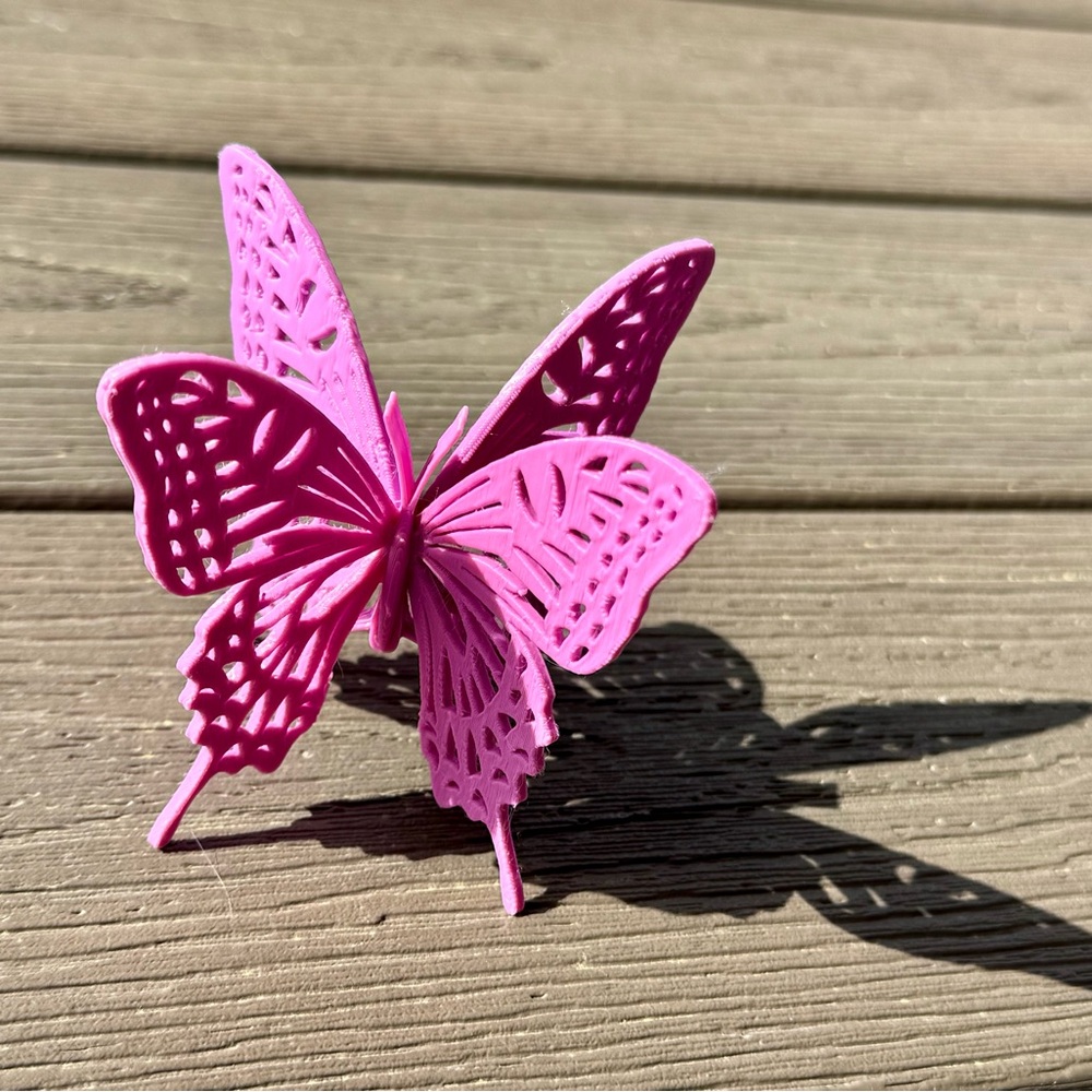 Pink Decorative Butterfly Figurine